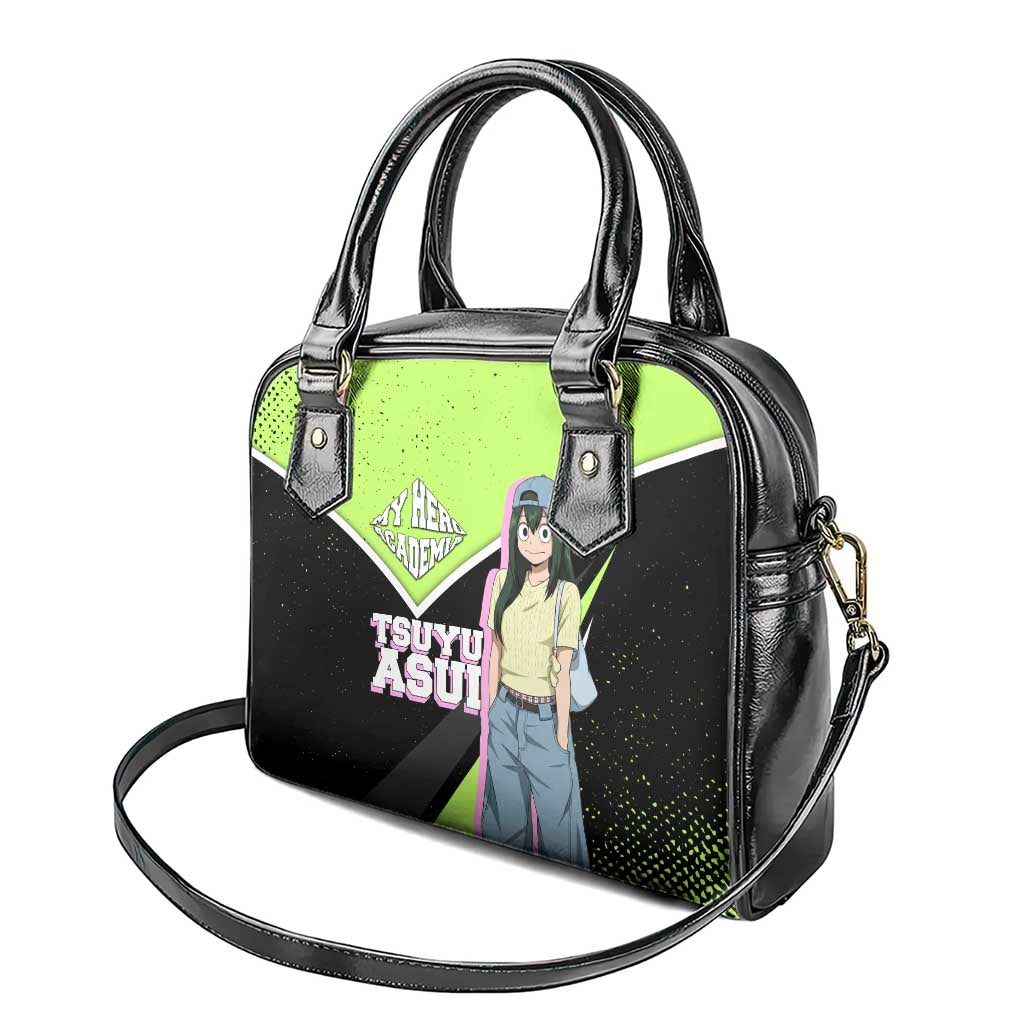 Tsuyu Asui My Hero Academia Shoulder Handbag Anime Grunge Splatter Graphic Style