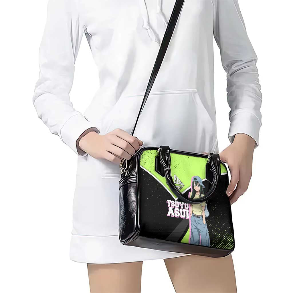Tsuyu Asui My Hero Academia Shoulder Handbag Anime Grunge Splatter Graphic Style