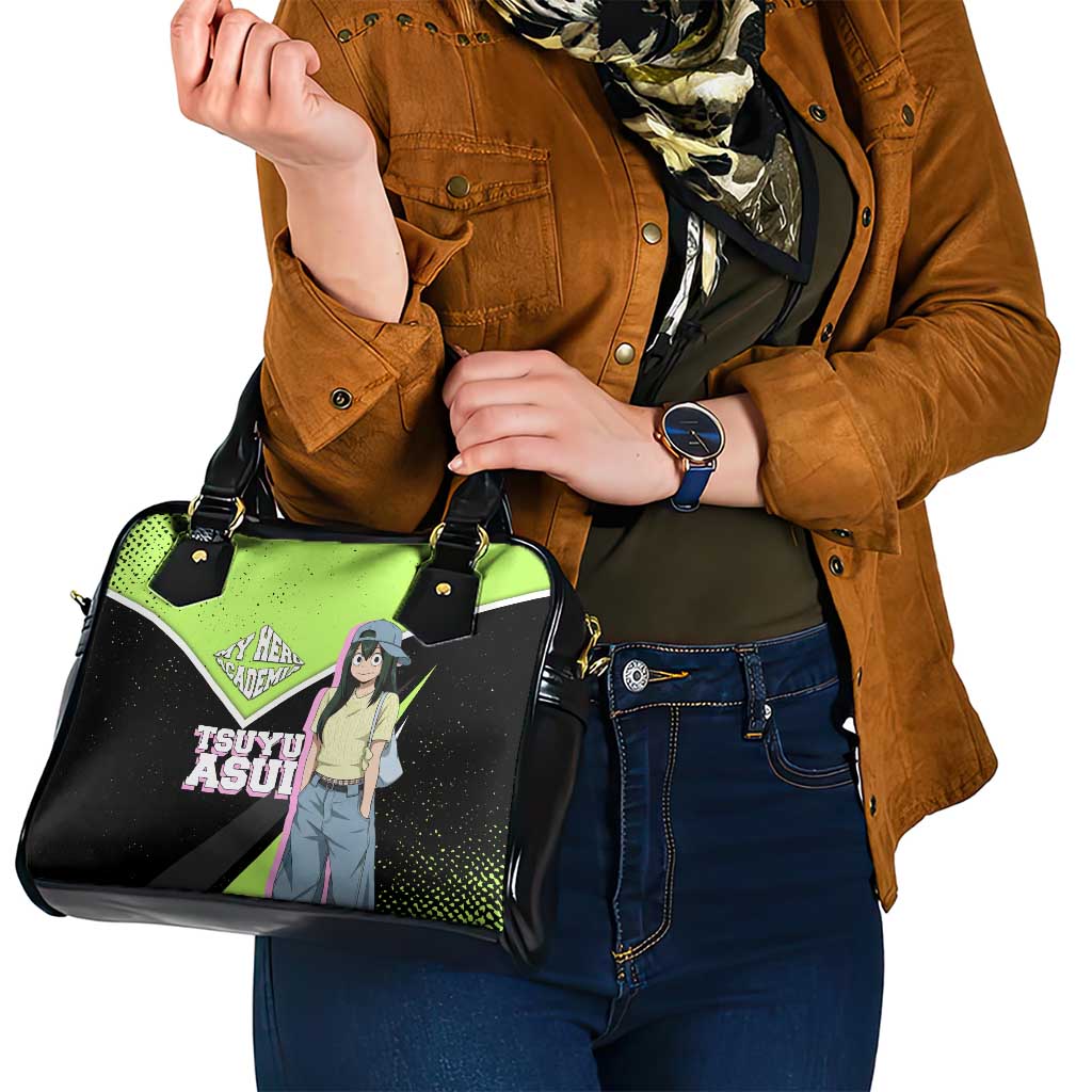 Tsuyu Asui My Hero Academia Shoulder Handbag Anime Grunge Splatter Graphic Style
