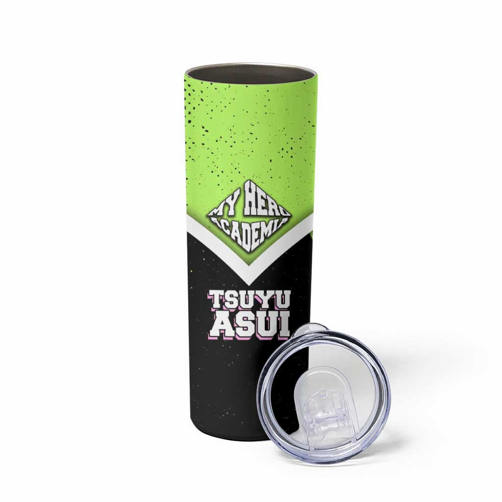 Tsuyu Asui My Hero Academia Skinny Tumbler Anime Grunge Splatter Graphic Style