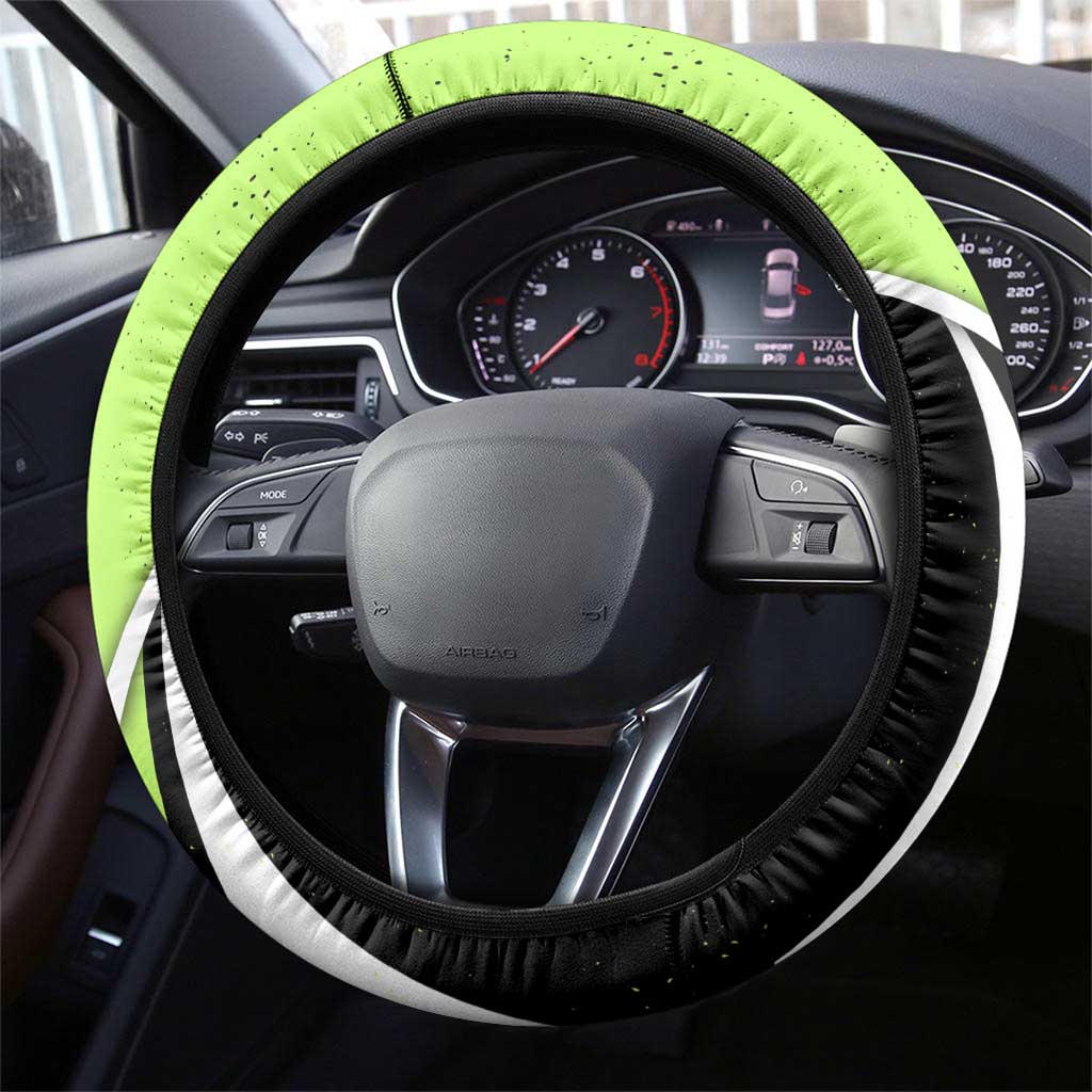 Tsuyu Asui My Hero Academia Steering Wheel Cover Anime Grunge Splatter Graphic Style