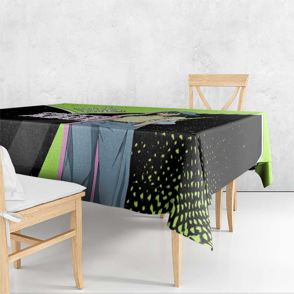 Tsuyu Asui My Hero Academia Tablecloth Anime Grunge Splatter Graphic Style
