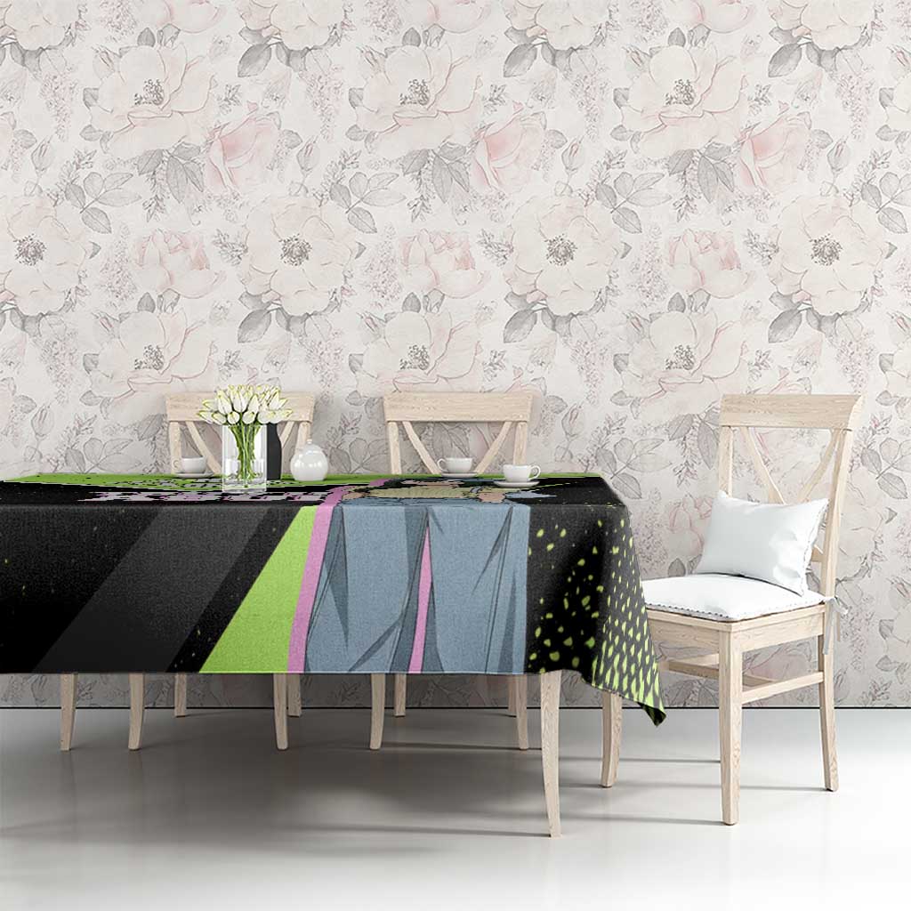 Tsuyu Asui My Hero Academia Tablecloth Anime Grunge Splatter Graphic Style