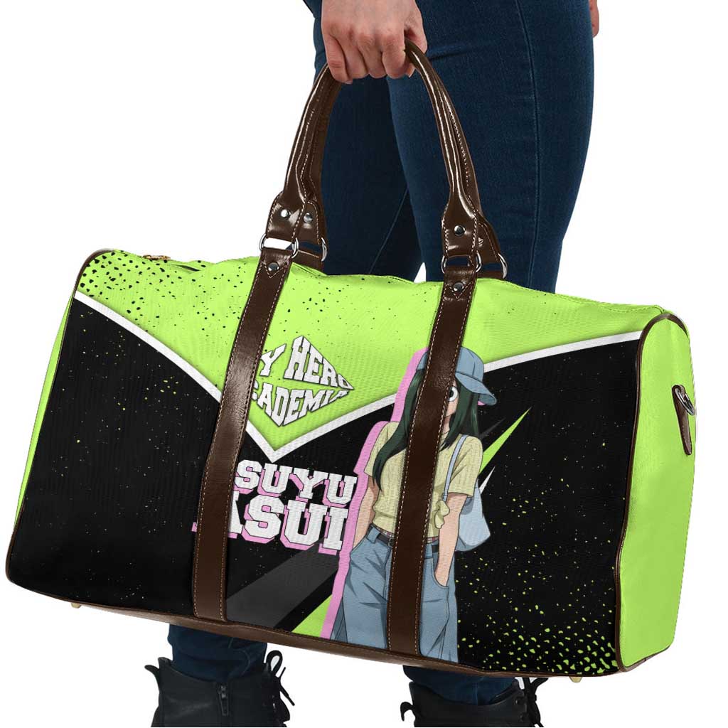 Tsuyu Asui My Hero Academia Travel Bag Anime Grunge Splatter Graphic Style