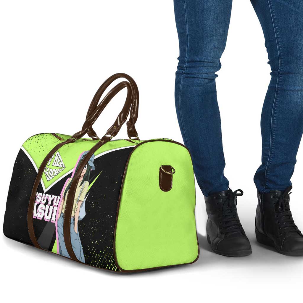 Tsuyu Asui My Hero Academia Travel Bag Anime Grunge Splatter Graphic Style