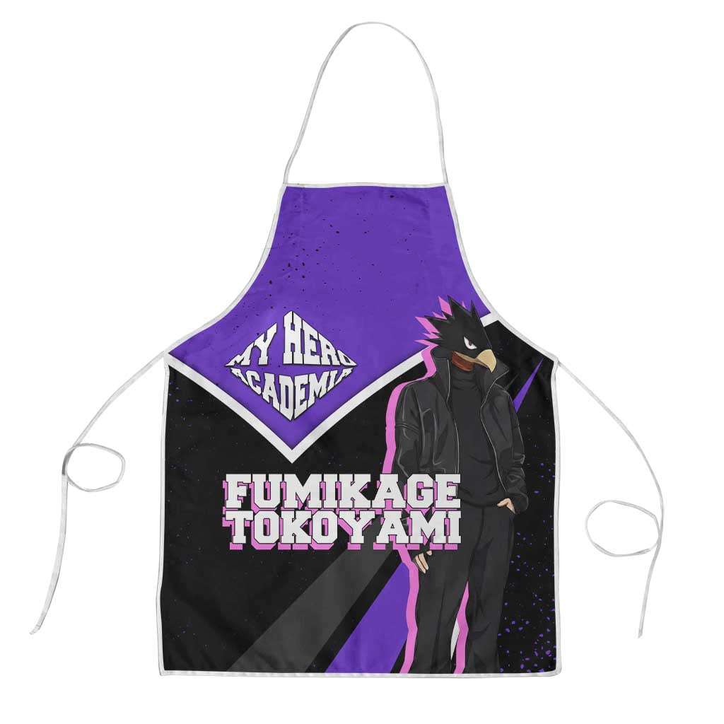 Fumikage Tokoyami My Hero Academia Apron Anime Grunge Splatter Graphic Style