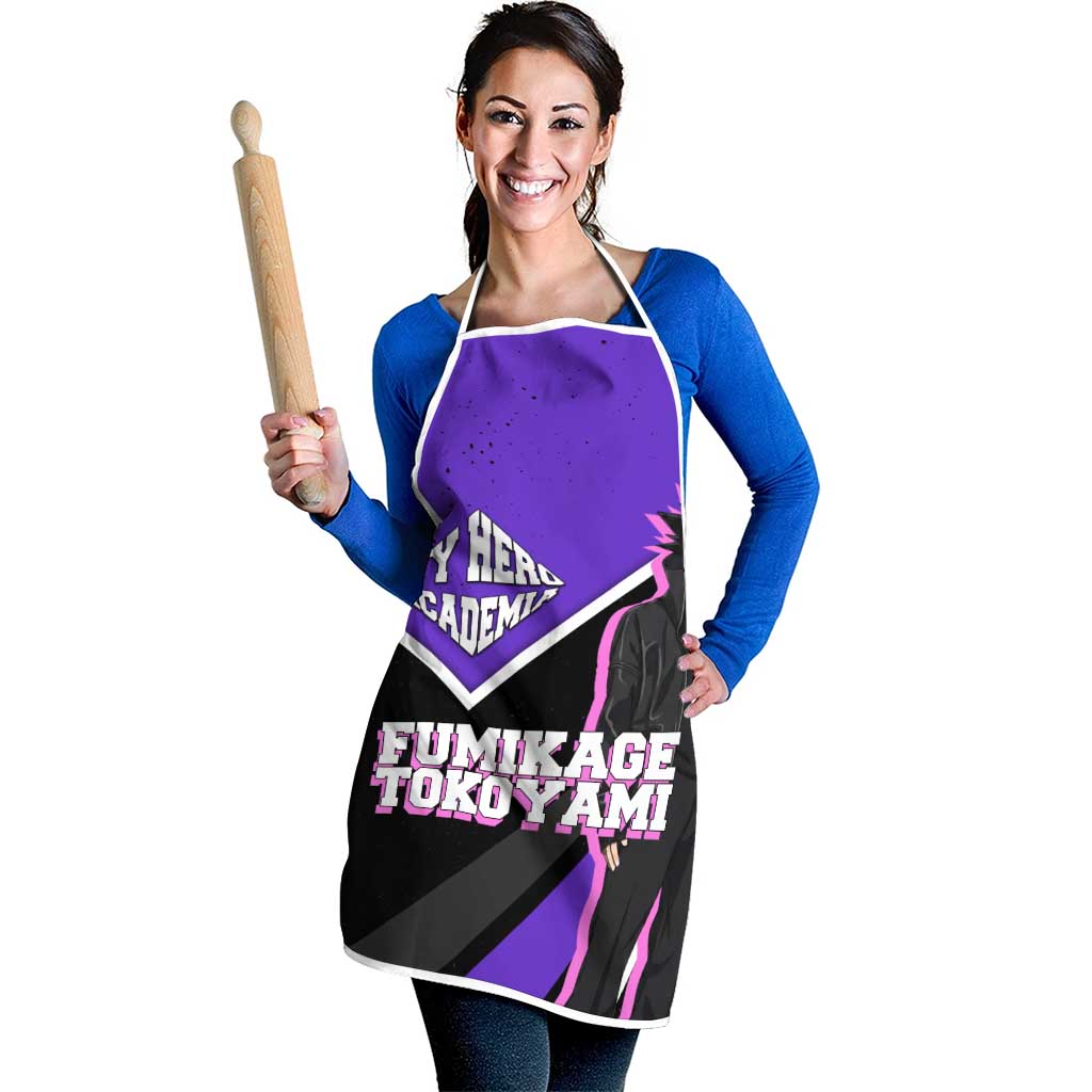 Fumikage Tokoyami My Hero Academia Apron Anime Grunge Splatter Graphic Style