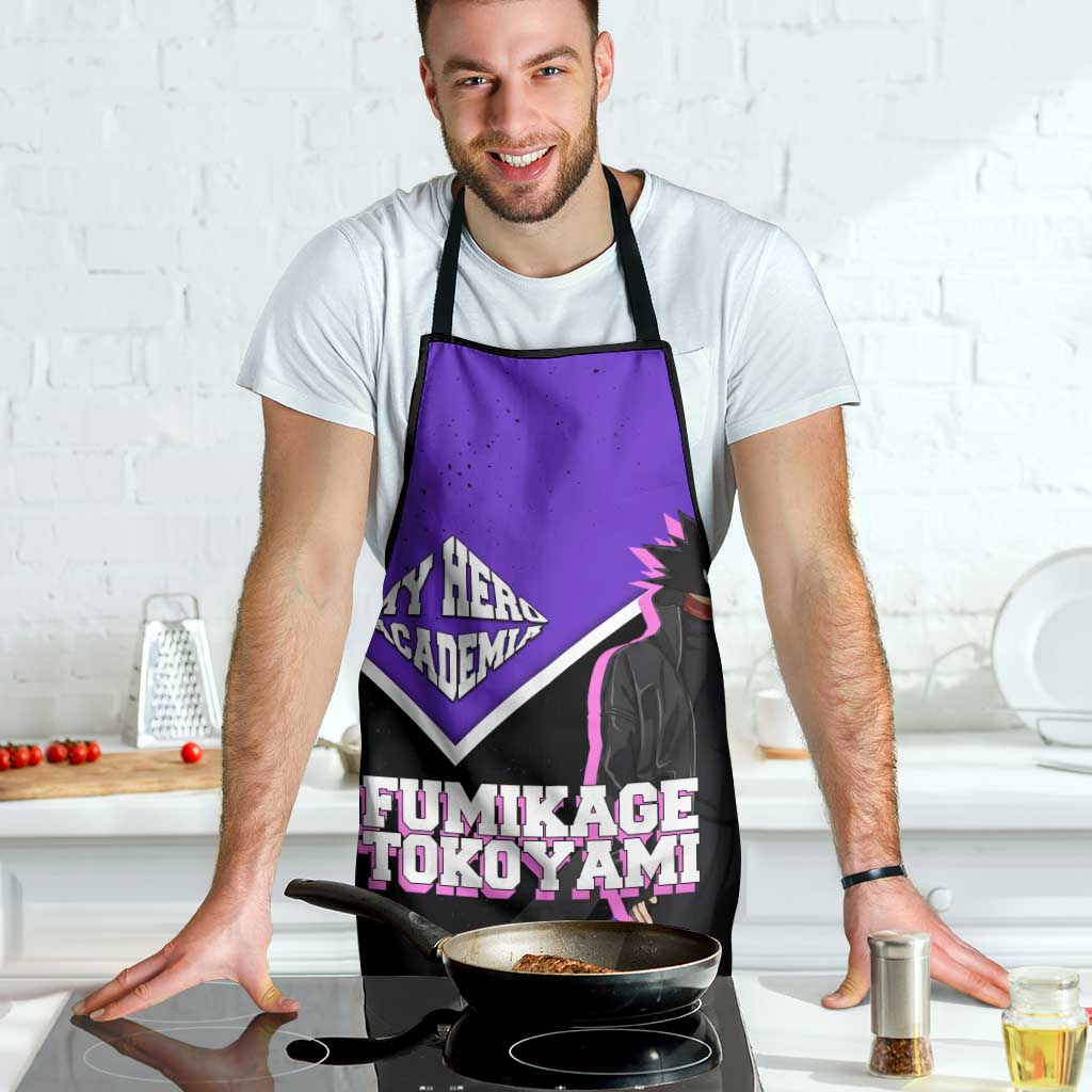 Fumikage Tokoyami My Hero Academia Apron Anime Grunge Splatter Graphic Style
