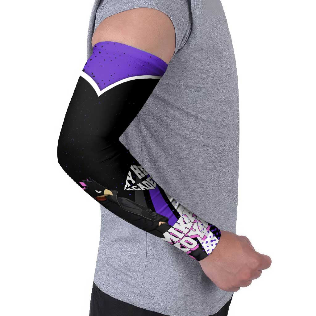 Fumikage Tokoyami My Hero Academia Arm Sleeves Anime Grunge Splatter Graphic Style
