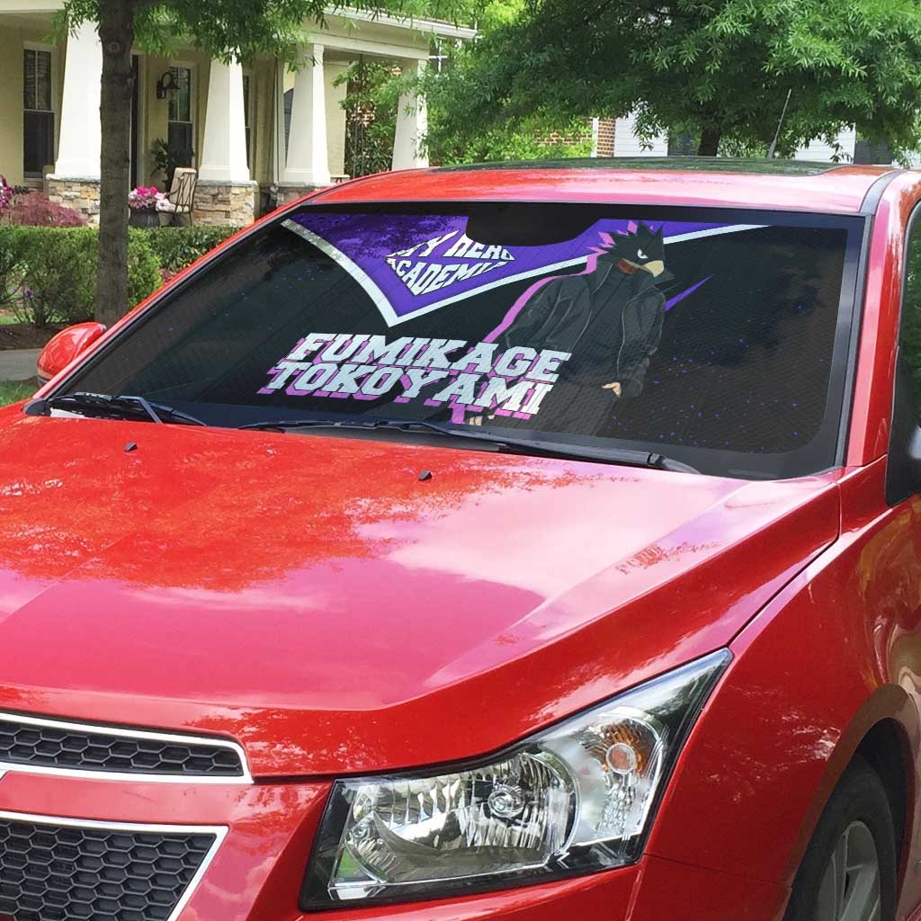 Fumikage Tokoyami My Hero Academia Auto Sun Shade Anime Grunge Splatter Graphic Style