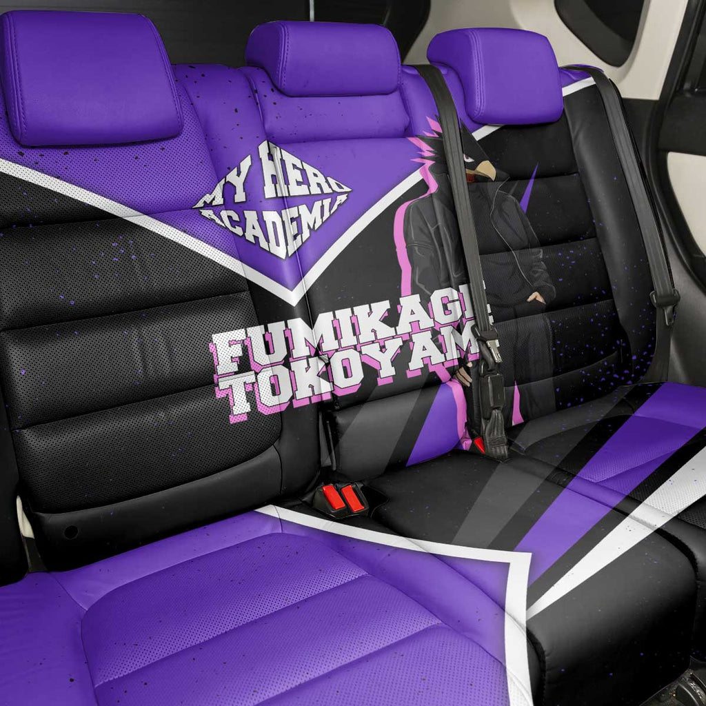 Fumikage Tokoyami My Hero Academia Back Car Seat Cover Anime Grunge Splatter Graphic Style