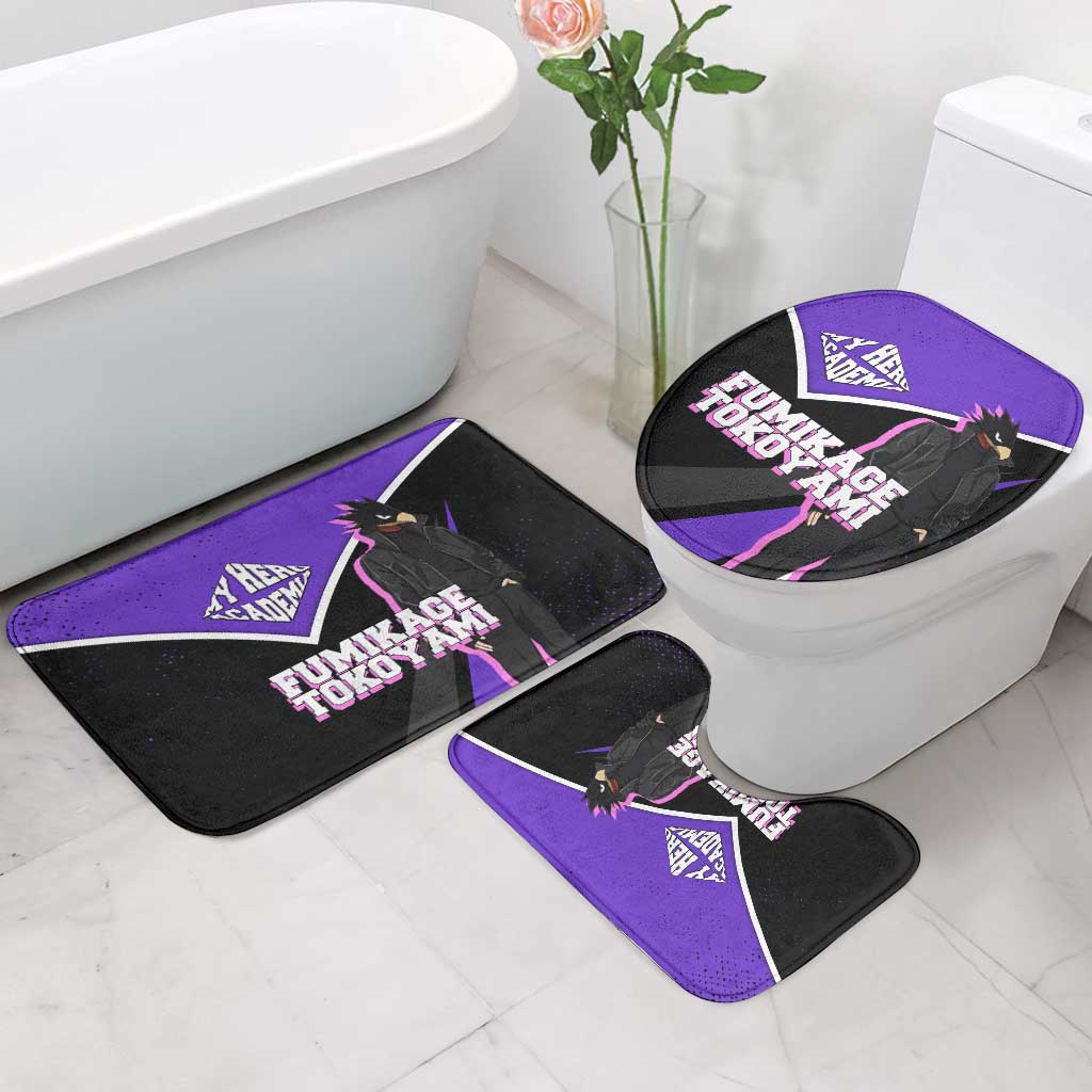 Fumikage Tokoyami My Hero Academia Bathroom Set Anime Grunge Splatter Graphic Style