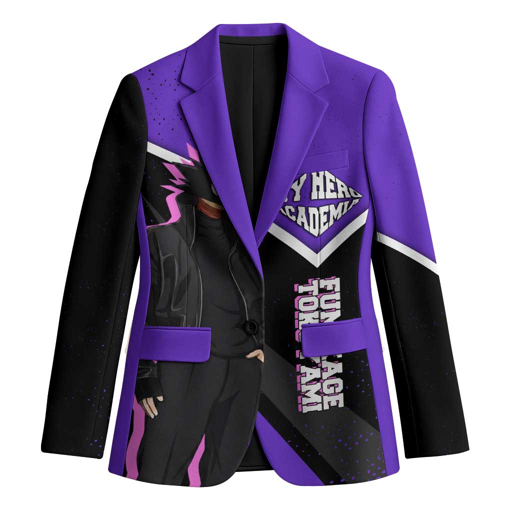 Fumikage Tokoyami My Hero Academia Blazer Anime Grunge Splatter Graphic Style