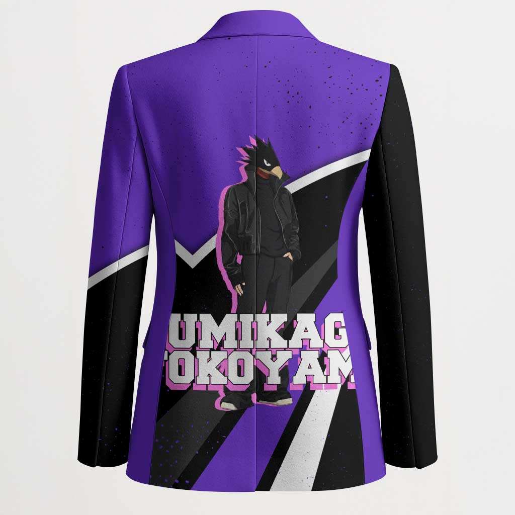 Fumikage Tokoyami My Hero Academia Blazer Anime Grunge Splatter Graphic Style