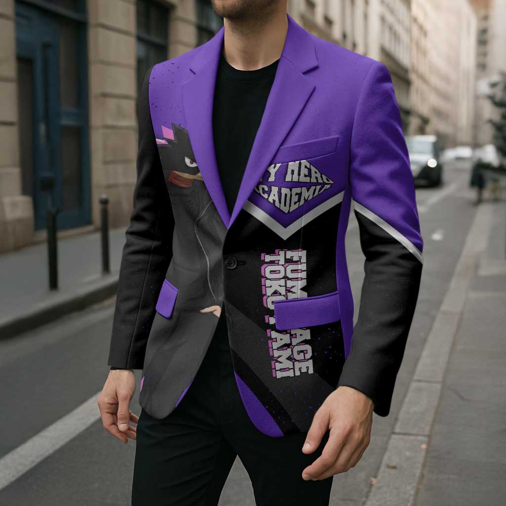 Fumikage Tokoyami My Hero Academia Blazer Anime Grunge Splatter Graphic Style