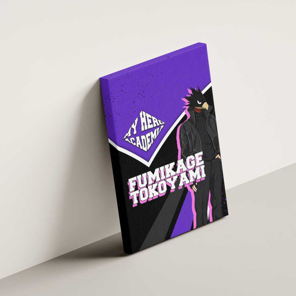 Fumikage Tokoyami My Hero Academia Canvas Wall Art Anime Grunge Splatter Graphic Style