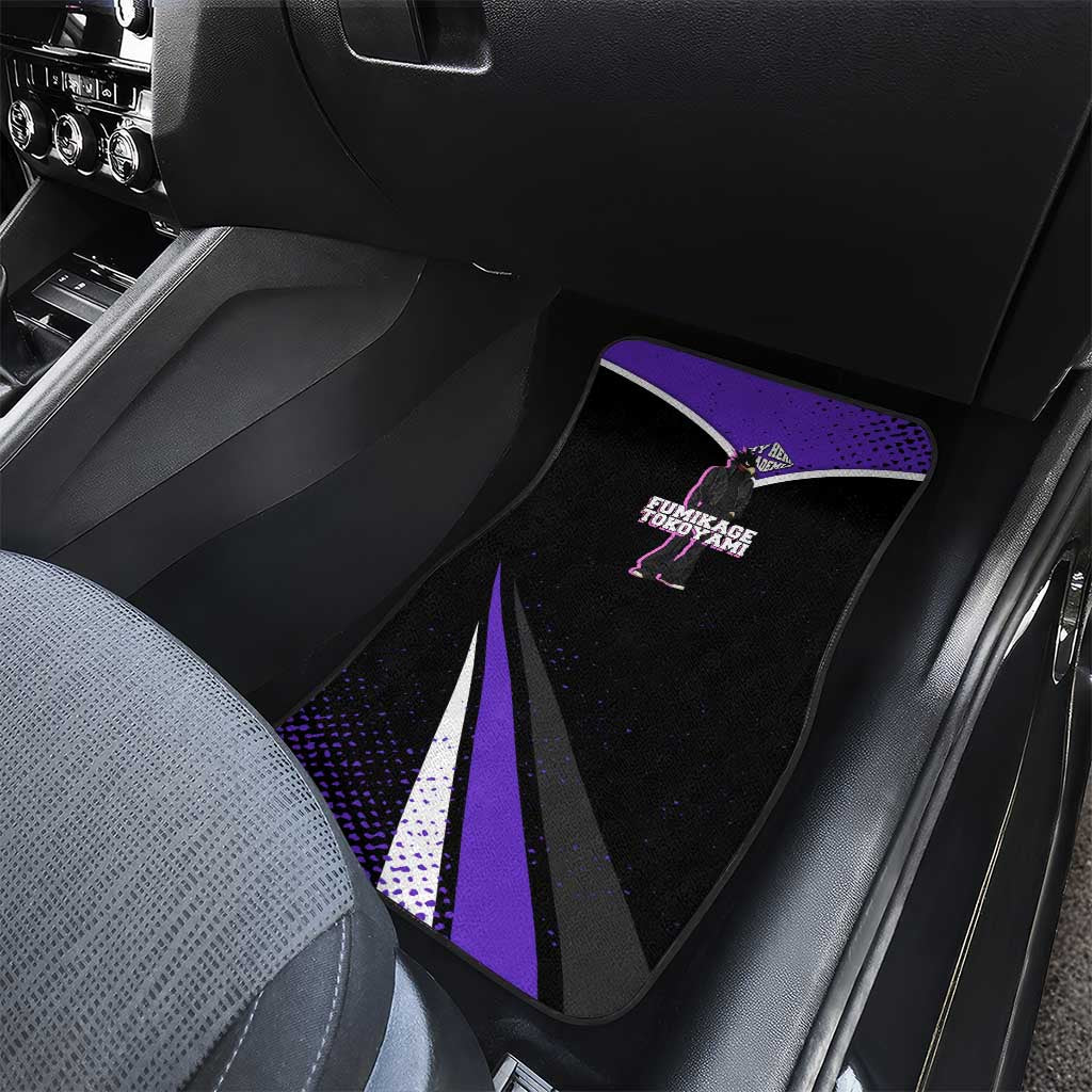 Fumikage Tokoyami My Hero Academia Car Mats Anime Grunge Splatter Graphic Style