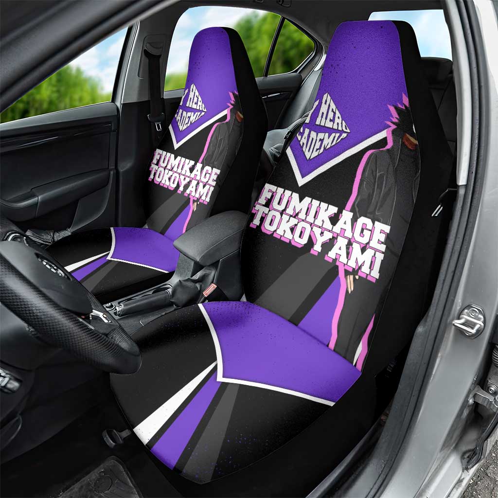 Fumikage Tokoyami My Hero Academia Car Seat Cover Anime Grunge Splatter Graphic Style