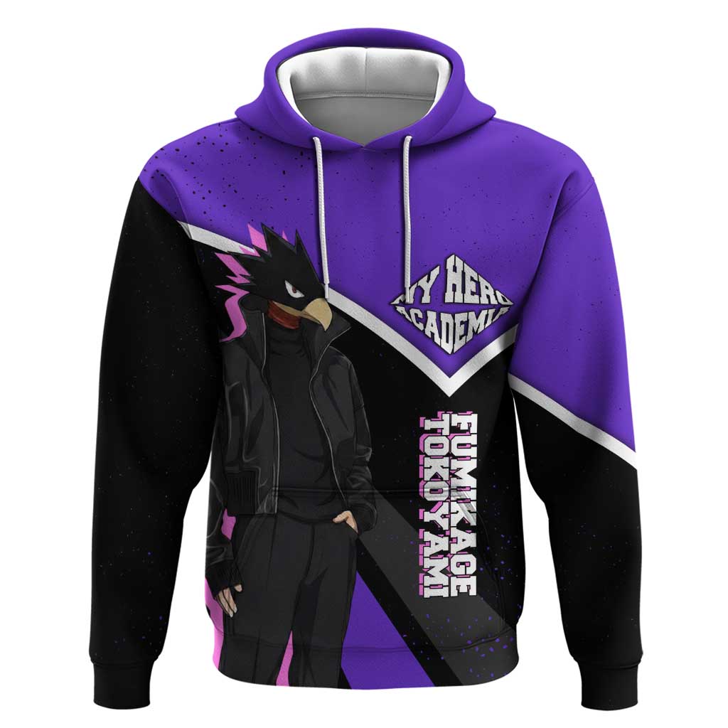 Fumikage Tokoyami My Hero Academia Hoodie Anime Grunge Splatter Graphic Style