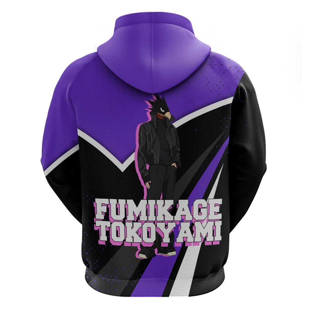 Fumikage Tokoyami My Hero Academia Hoodie Anime Grunge Splatter Graphic Style