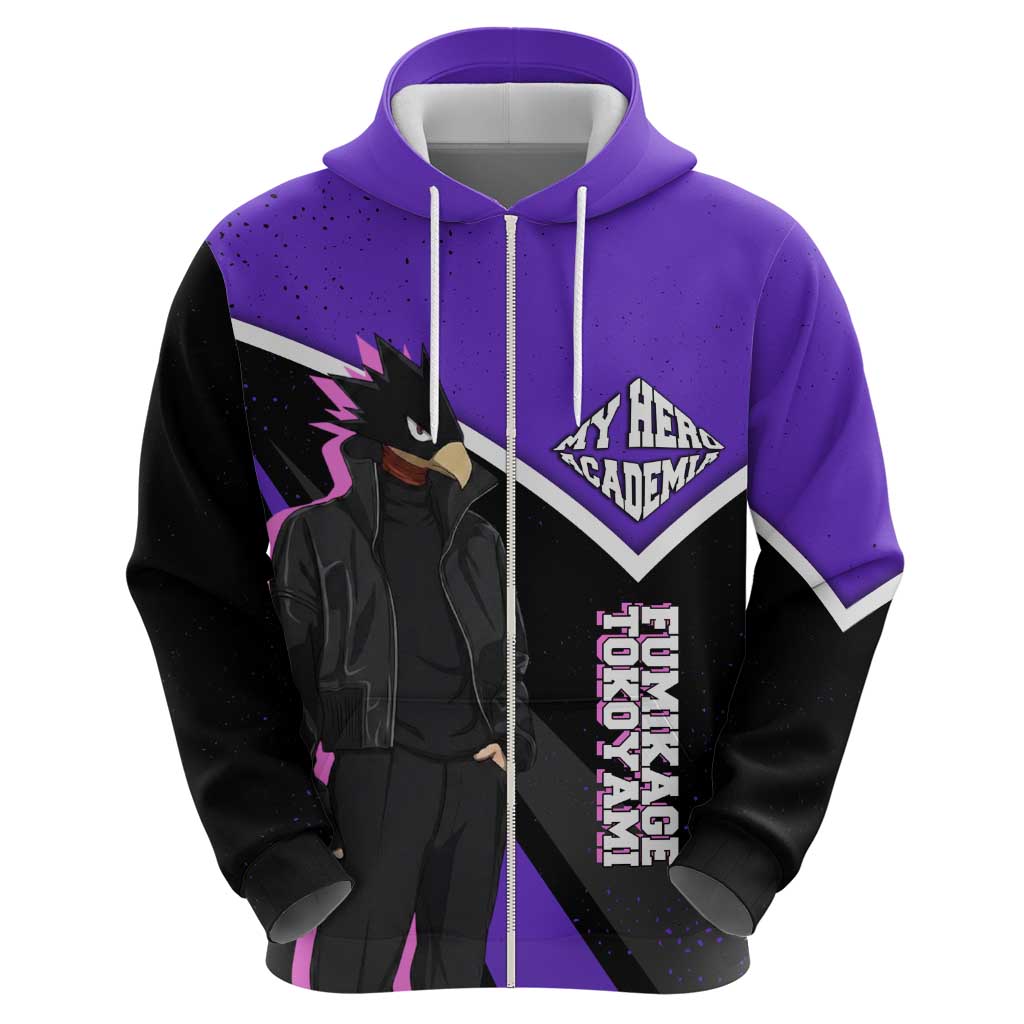 Fumikage Tokoyami My Hero Academia Hoodie Anime Grunge Splatter Graphic Style