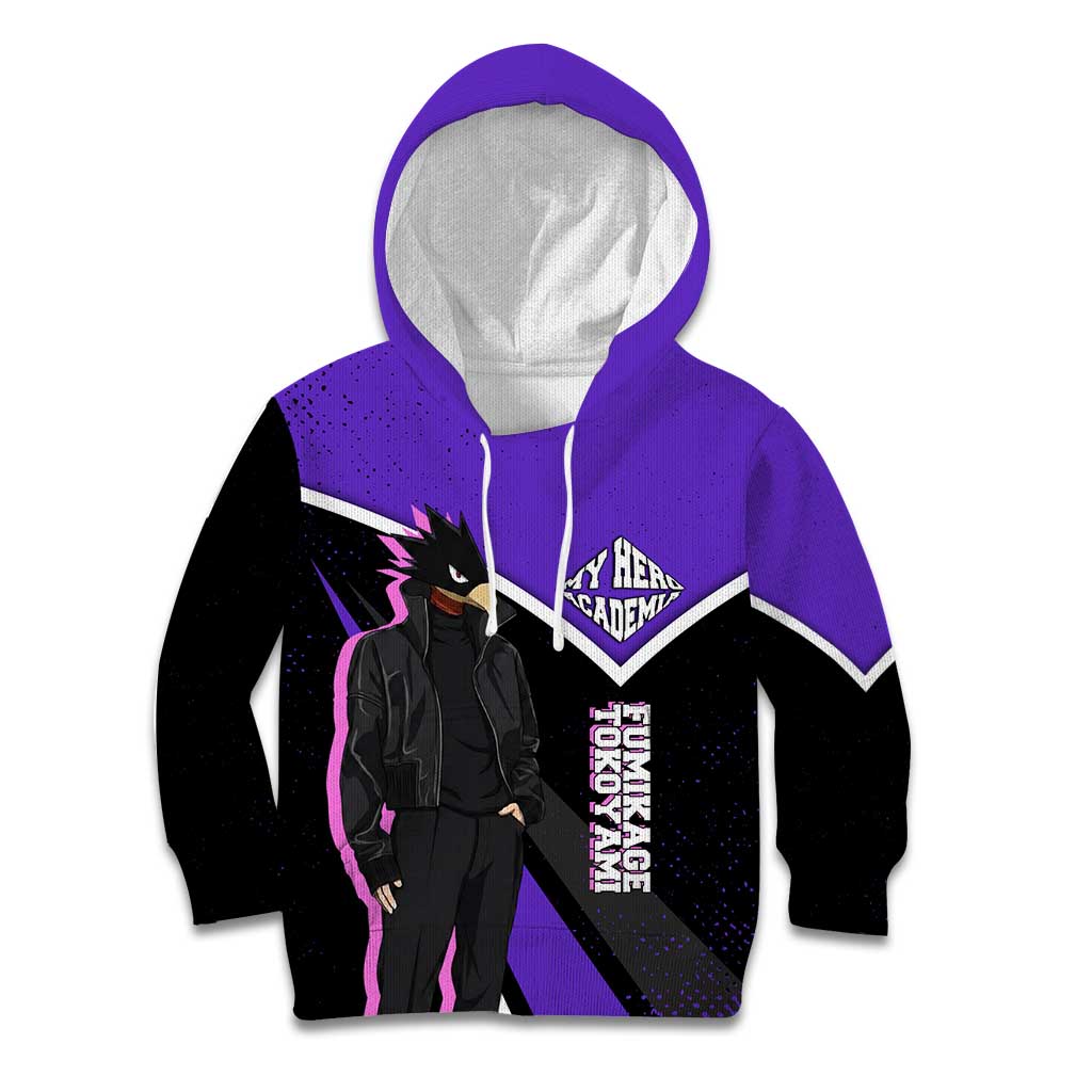 Fumikage Tokoyami My Hero Academia Kid Hoodie Anime Grunge Splatter Graphic Style