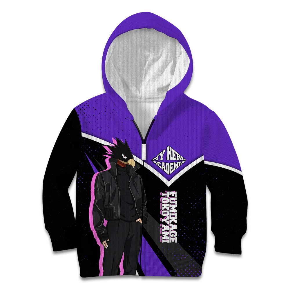 Fumikage Tokoyami My Hero Academia Kid Hoodie Anime Grunge Splatter Graphic Style