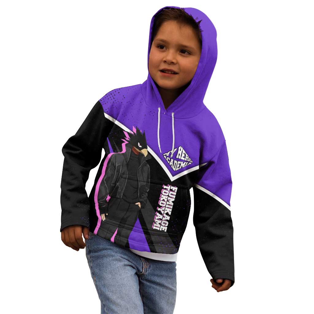 Fumikage Tokoyami My Hero Academia Kid Hoodie Anime Grunge Splatter Graphic Style