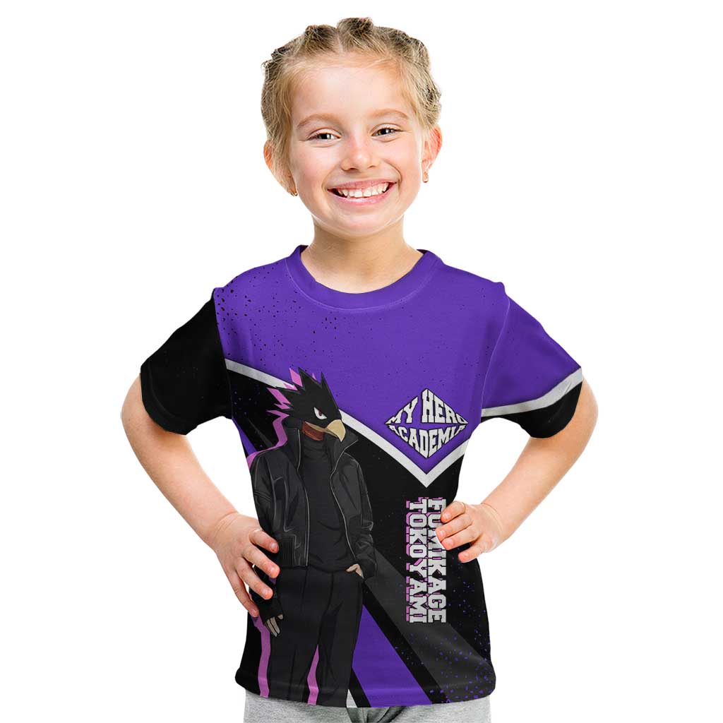 Fumikage Tokoyami My Hero Academia Kid T Shirt Anime Grunge Splatter Graphic Style