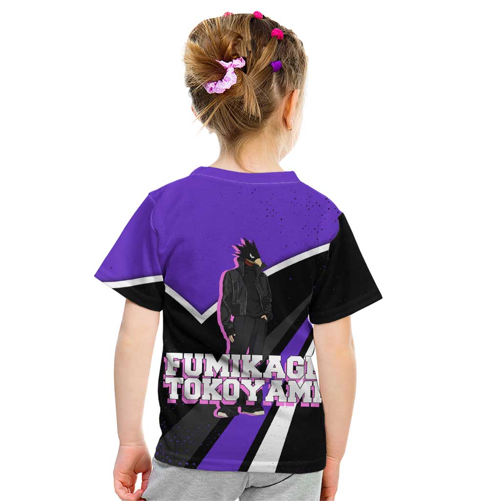 Fumikage Tokoyami My Hero Academia Kid T Shirt Anime Grunge Splatter Graphic Style