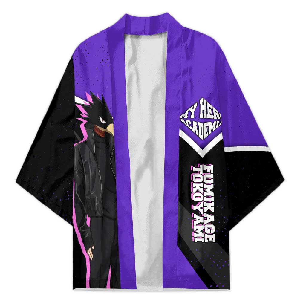 Fumikage Tokoyami My Hero Academia Kimono Anime Grunge Splatter Graphic Style
