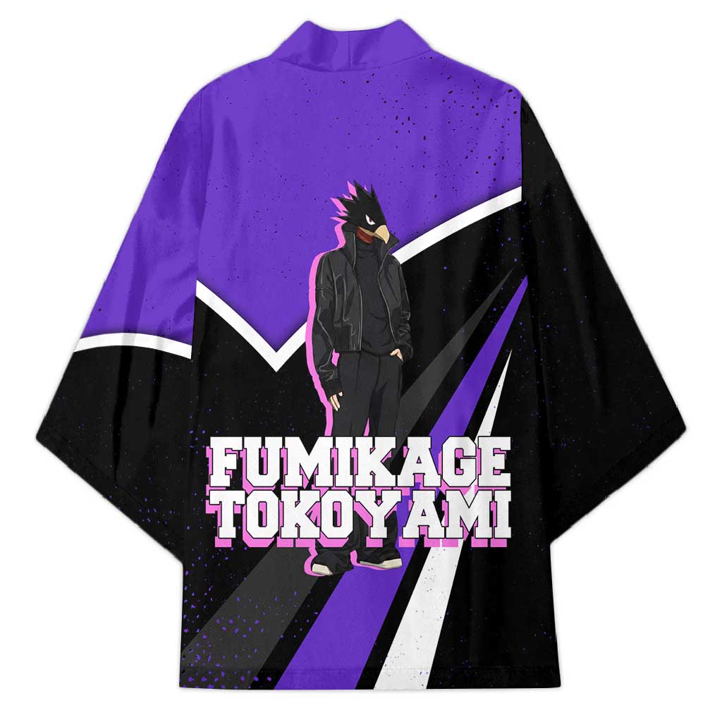 Fumikage Tokoyami My Hero Academia Kimono Anime Grunge Splatter Graphic Style
