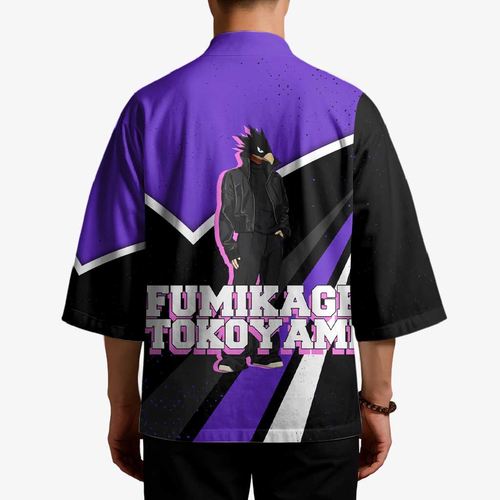 Fumikage Tokoyami My Hero Academia Kimono Anime Grunge Splatter Graphic Style