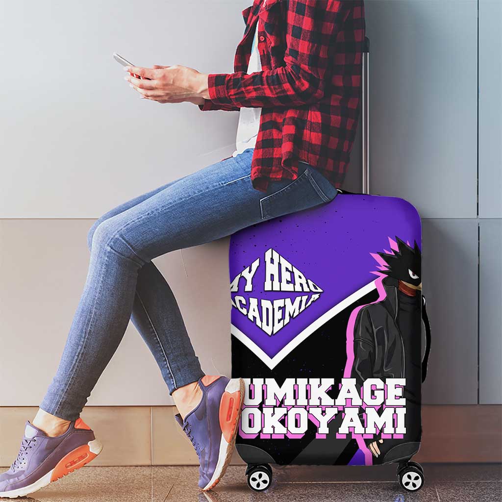 Fumikage Tokoyami My Hero Academia Luggage Cover Anime Grunge Splatter Graphic Style