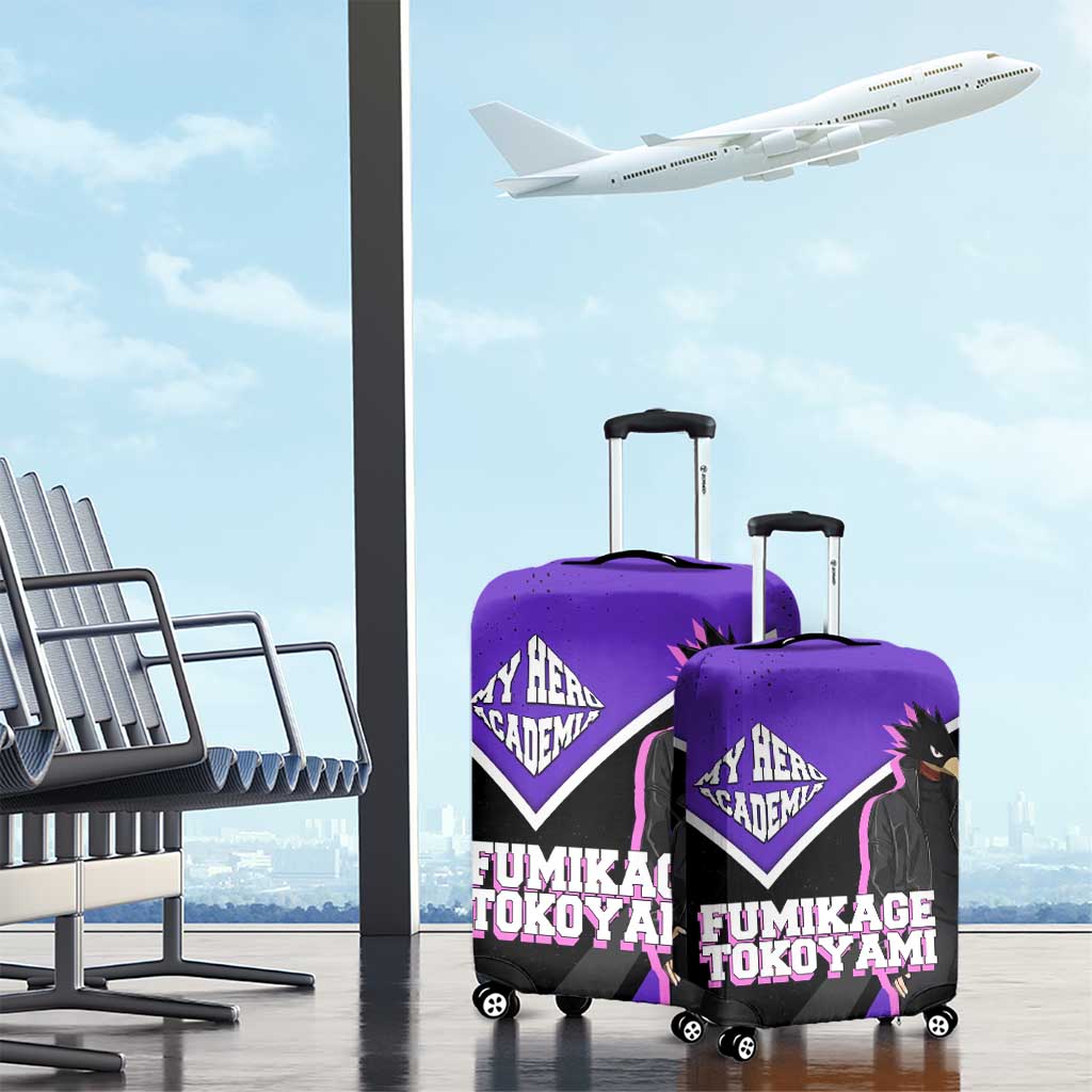 Fumikage Tokoyami My Hero Academia Luggage Cover Anime Grunge Splatter Graphic Style