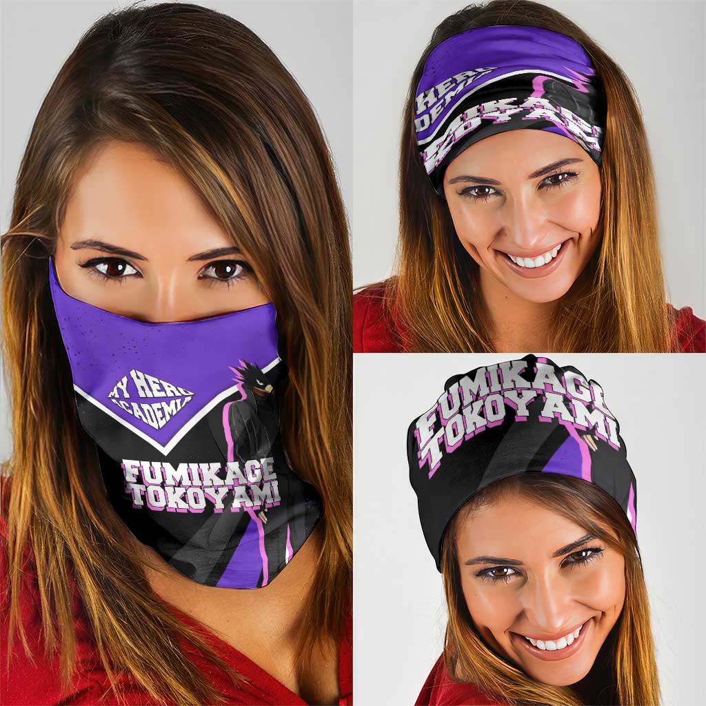 Fumikage Tokoyami My Hero Academia Neck Gaiter Anime Grunge Splatter Graphic Style