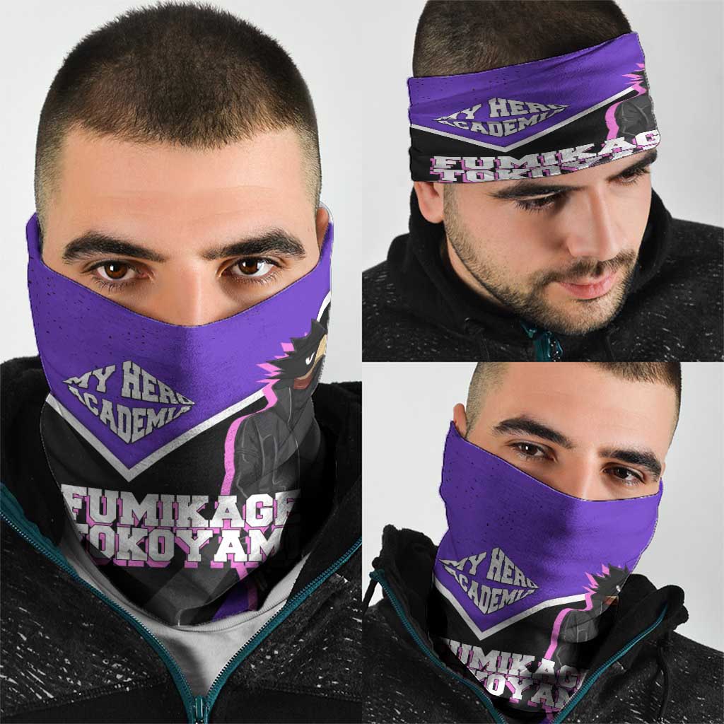 Fumikage Tokoyami My Hero Academia Neck Gaiter Anime Grunge Splatter Graphic Style