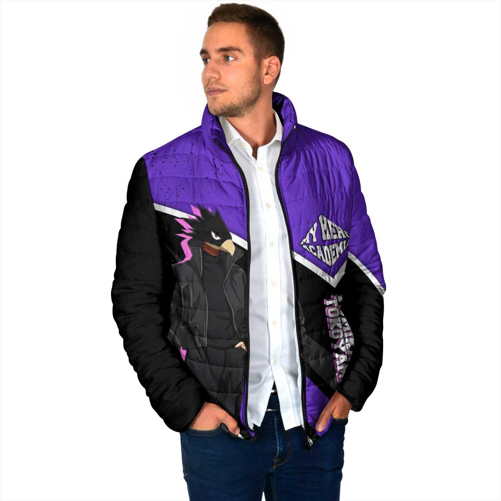 Fumikage Tokoyami My Hero Academia Padded Jacket Anime Grunge Splatter Graphic Style