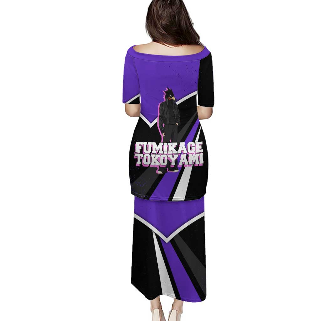 Fumikage Tokoyami My Hero Academia Puletasi Anime Grunge Splatter Graphic Style
