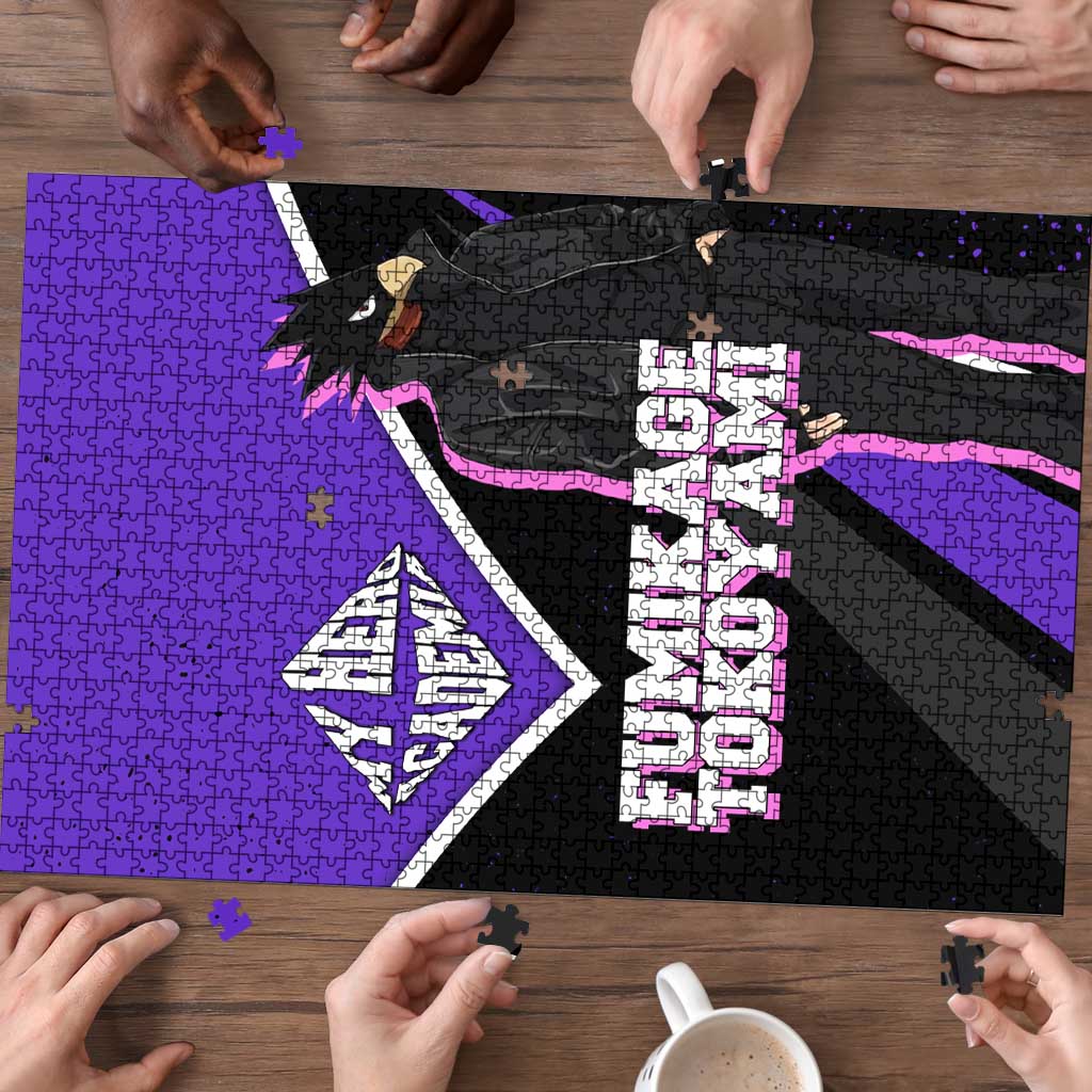 Fumikage Tokoyami My Hero Academia Puzzle Anime Grunge Splatter Graphic Style