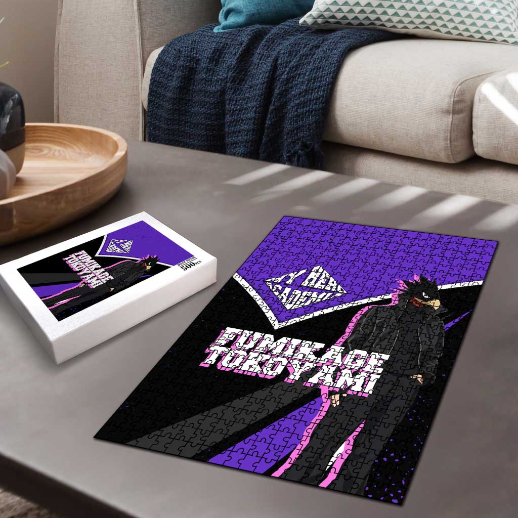 Fumikage Tokoyami My Hero Academia Puzzle Anime Grunge Splatter Graphic Style