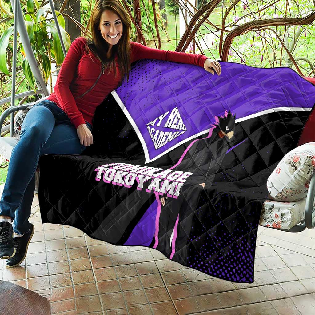 Fumikage Tokoyami My Hero Academia Quilt Anime Grunge Splatter Graphic Style