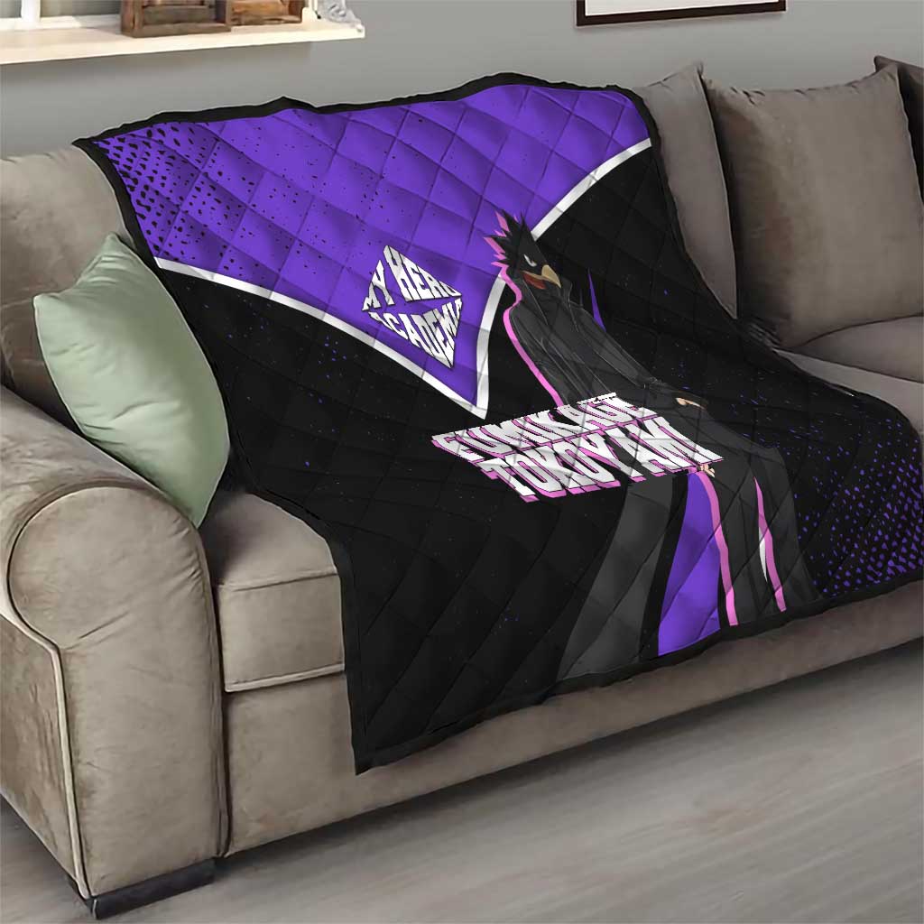 Fumikage Tokoyami My Hero Academia Quilt Anime Grunge Splatter Graphic Style