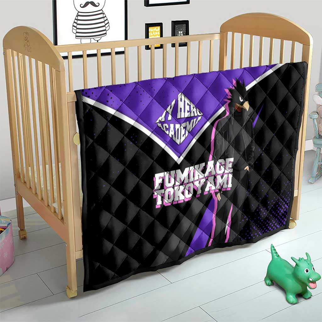 Fumikage Tokoyami My Hero Academia Quilt Anime Grunge Splatter Graphic Style