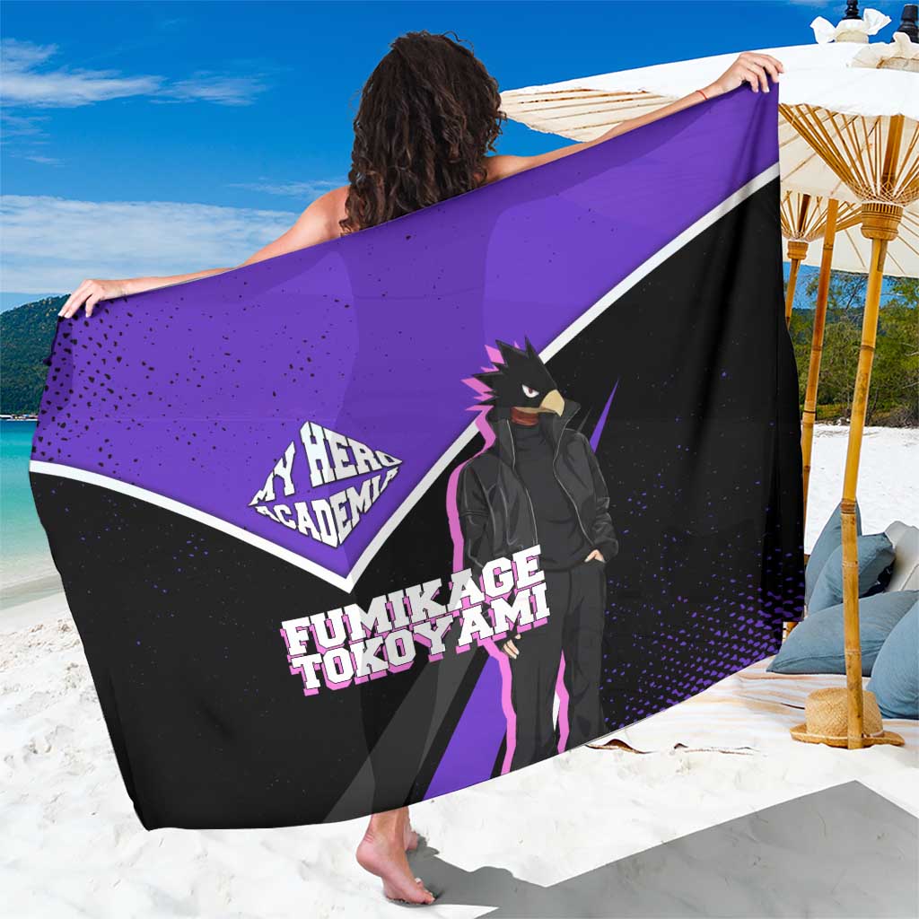 Fumikage Tokoyami My Hero Academia Sarong Anime Grunge Splatter Graphic Style