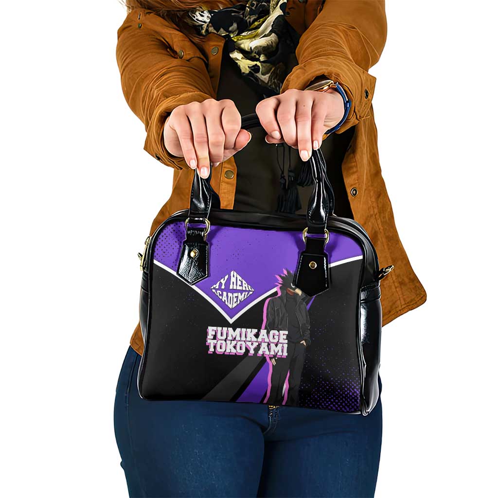 Fumikage Tokoyami My Hero Academia Shoulder Handbag Anime Grunge Splatter Graphic Style