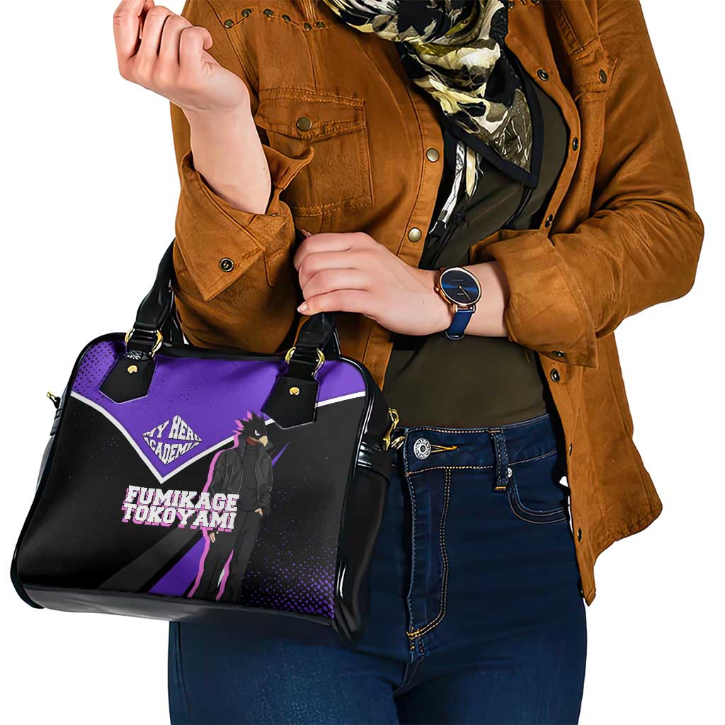 Fumikage Tokoyami My Hero Academia Shoulder Handbag Anime Grunge Splatter Graphic Style
