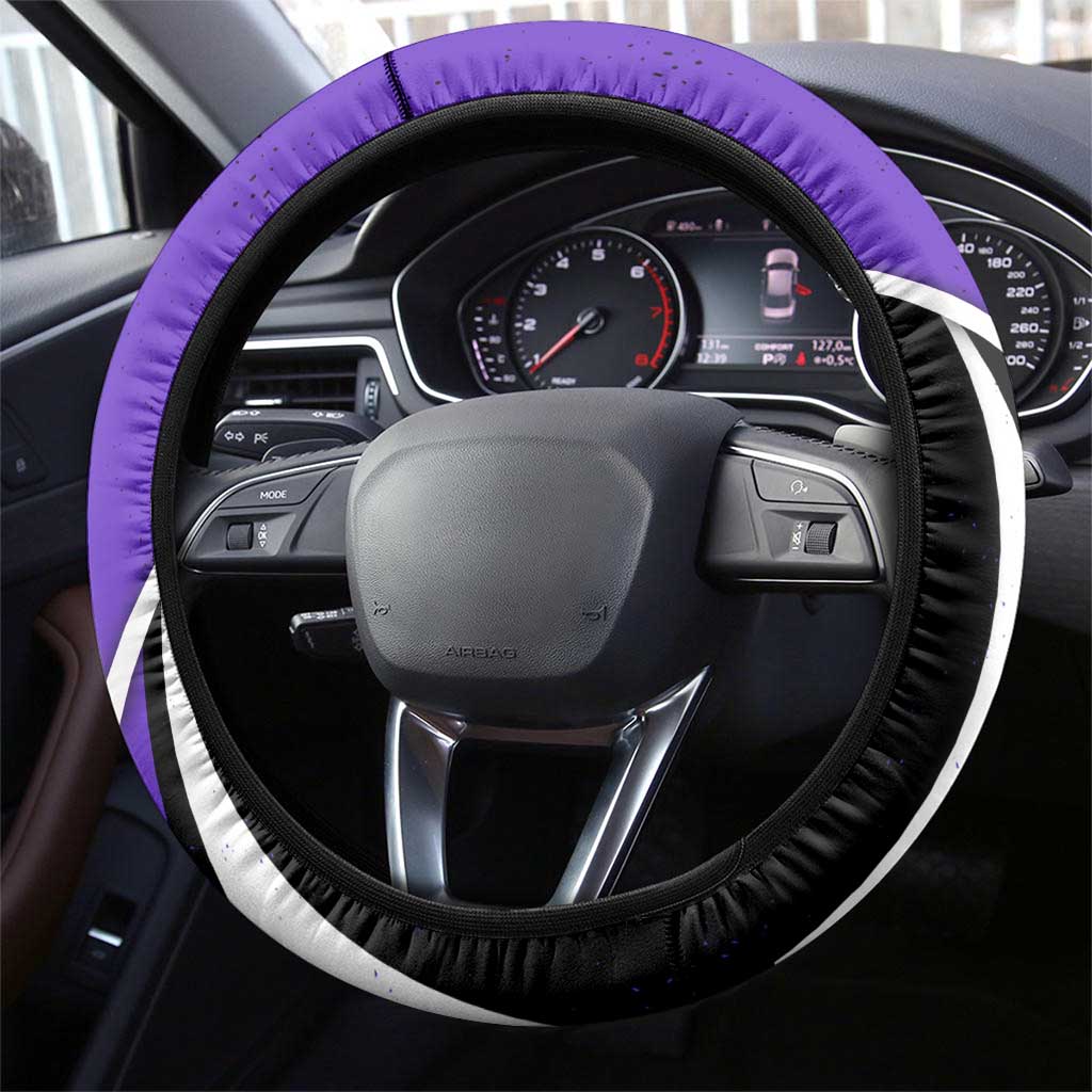 Fumikage Tokoyami My Hero Academia Steering Wheel Cover Anime Grunge Splatter Graphic Style