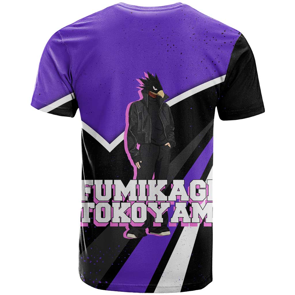 Fumikage Tokoyami My Hero Academia T Shirt Anime Grunge Splatter Graphic Style
