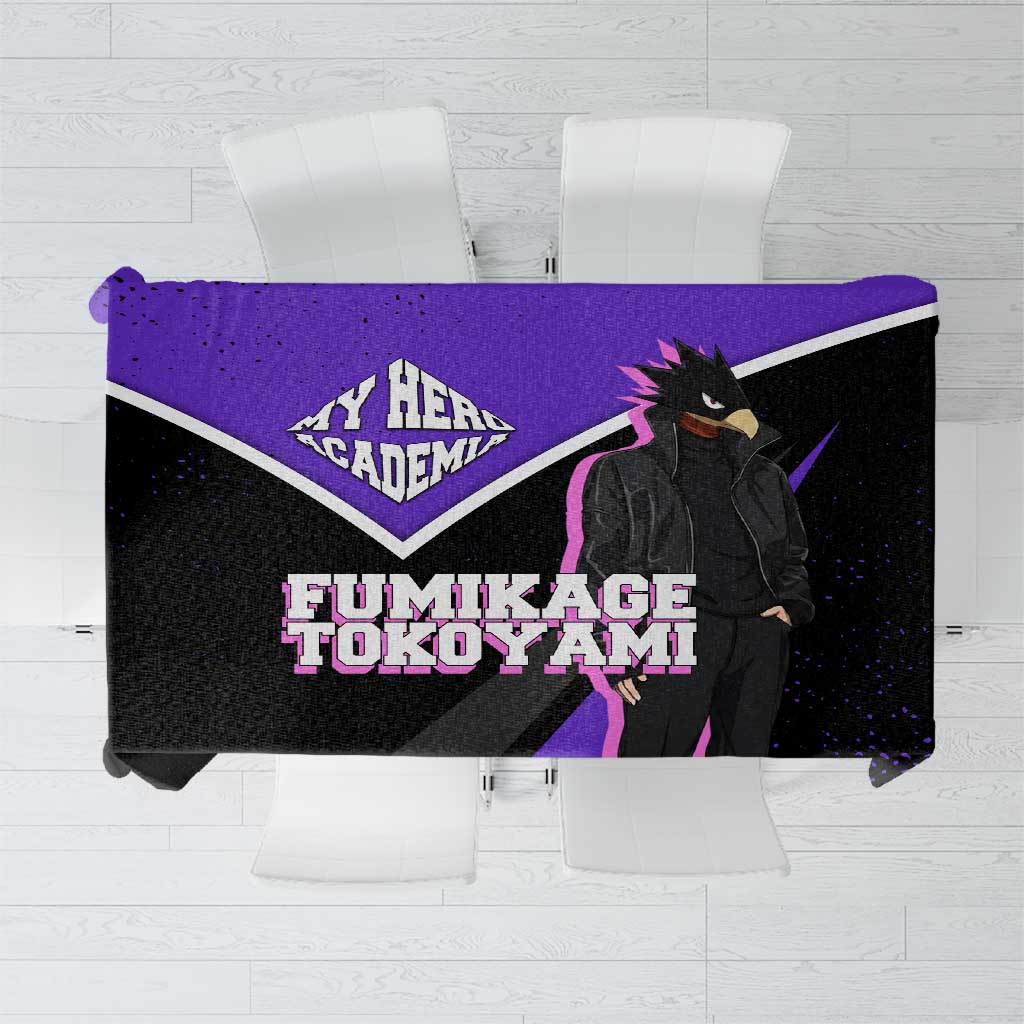 Fumikage Tokoyami My Hero Academia Tablecloth Anime Grunge Splatter Graphic Style
